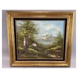 Framed/Signed Vintage Oil Painting on Canvas