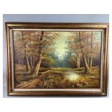 Framed Vtg Oil Painting by Phillip Cantrell