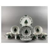Vtg Mikasa Christmas Story Dinner Plates & More