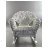 Vintage White Wicker Child