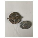 German War 55 Ladies Brooch & Sports Badge