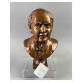 Vtg Signed Bust Thomas Edison