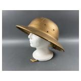Pith Helmet & Vintage  Military Pin
