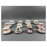 Vintage Assorted Teacups & Saucers