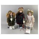 Vtg Porcelain Dolls Hamilton Collection & More