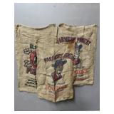 3 Vintage Potato Sacks