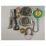 Red Man Belt Buckles, Pocket Knife & More