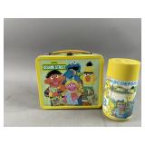 Vtg Aladdin Seasame Street Lunchbox w/Thermos