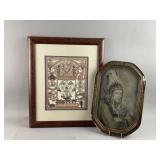 Framed/Signed Antique Toy Cut Out Print & More