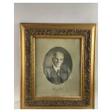 Vtg Framed Portrait Photograph of Henry Ford