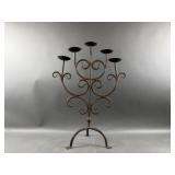 Vintage 28" Tall Wrought Iron Candle Stand