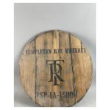 Vintage Templeton Rye Barrel Head Hanging Decor