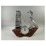 Vintage Ship-Shaped Mantel Clock
