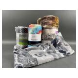 Lot of Throw Blankets & Scarf