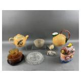 Assorted Tea  Pot, Pitcher,  Cookie Jar & More