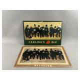 Vtg Nine Points of the Law Carlingï¿½s Ale Signs