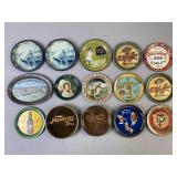 Vintage Tin Tip Trays,  Coasters Coca-Cola,