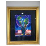 Signed Artwork by Peter Max Peace On Earth