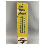 Vintage Pepsi Advertising Thermometer