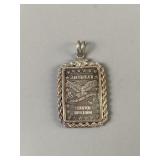 American Silver Bullion .999 Fine Silver 1in x 1in