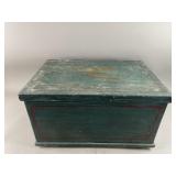 Hand Painted Wood Christmas Angel Chest