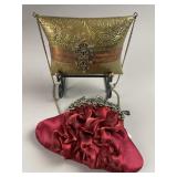 Vintage Brass Puff Evening Purse & More