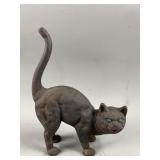 Vintage Hubley Hunchback Cat Cast Iron Doorstop
