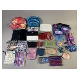 Lot of Coin Purses, Eyeglass Cases, & More