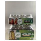 NIP Ball Mason Jars 6- 64 oz & 12- 16 oz