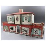 Vintage T Cohn Tin Litho Dollhouse