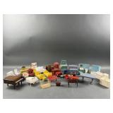 Vintage Assorted Wooden Dollhouse Furniture