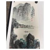 Vintage Chinese Hand-Painted Scroll