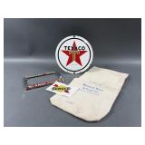 Vintage Texaco Metal Sign & Advertising Items