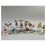 Vtg Porcelain Disney Collection Mini Figures