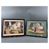 (2) Framed Disney Lithographs