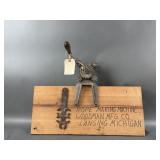 Vtg Woodman Mfg. Rope Making Machine