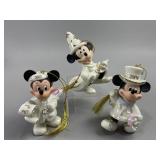 Lenox Collections Mickey Figurine Ornaments w/COA