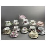 Lot of Vintage Teacup & Saucers