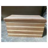 Vintage Handmade Wood Tea Chest