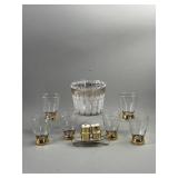 Retro Barware 22K Gold Cera Ice Bucket & More