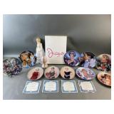 Princess Diana Ceramic Plates with COA & More