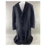 Menï¿½s Vintage Wool Black Coat
