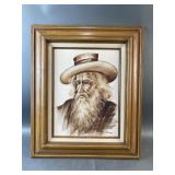 Vintage Berri Dupas Framed Portrait