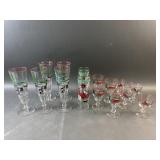 MCM Libbey Country Farm Pilsner Glasses 8.5"