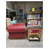 Antique Bally Slot Machine W/Base