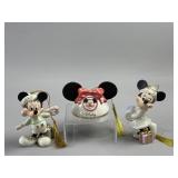 Lenox Collections Mickey Figurine Ornaments w/COA