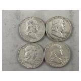 1952 & 1963 Silver Franklin Half Dollars