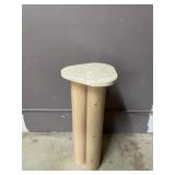 Stone Top Pedestal Sculpture Stand