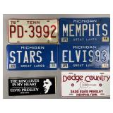 Vintage Elvis License Plates & More