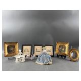 Victorian Wall Art & Trinket  & Pin Cushion Dolls